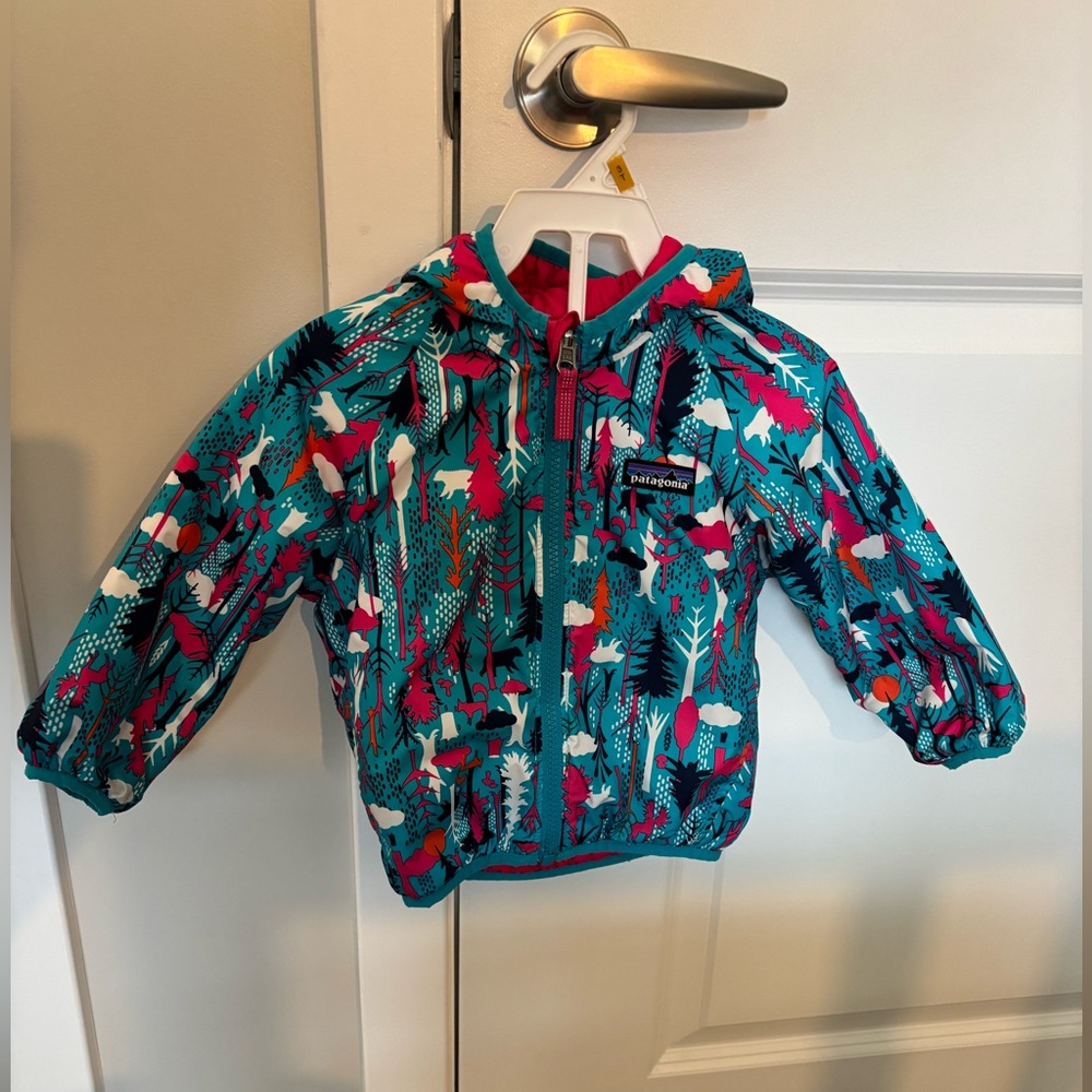 2T Patagonia Kids' Colorful Jacket Reversible GUC